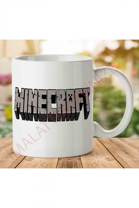 Minecraft-Logo-PNG İki Tarafı Baskılı Kupa Bardak