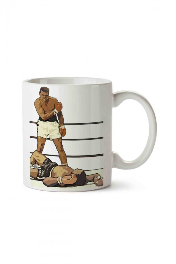 Muhammed Ali 4 İki Tarafı Baskılı Kupa Bardak