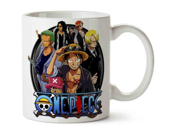 One Piece 2 İki Tarafı Baskılı Kupa Bardak