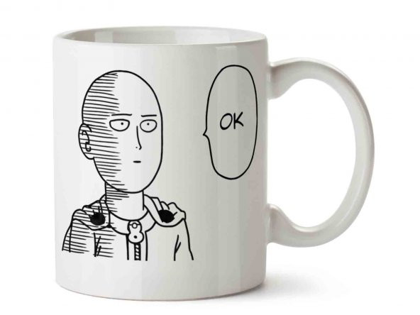 One Punch Man 2 İki Tarafı Baskılı Kupa Bardak