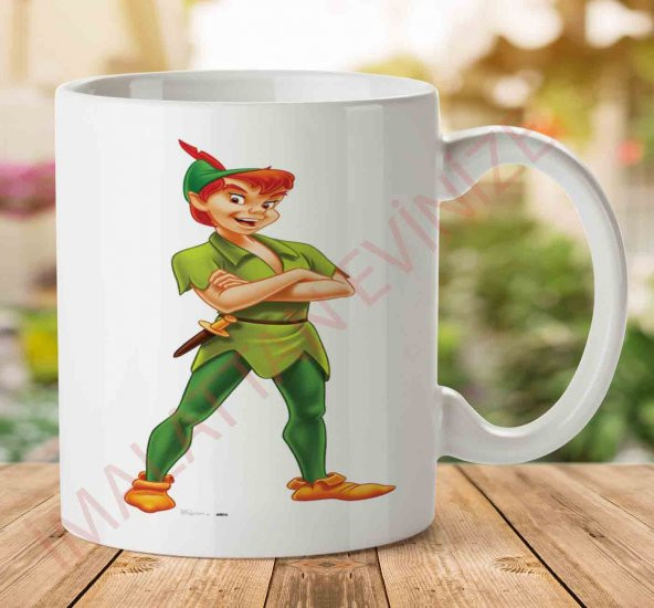 Peter-Pan-Download-PNG İki Tarafı Baskılı Kupa Bardak
