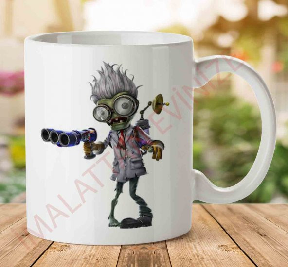 Plants-Vs-Zombies-Garden-Warfare-Download-PNG İki Tarafı Baskılı Kupa Bardak