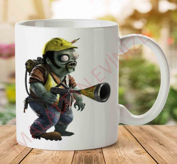 Plants-Vs-Zombies-Garden-Warfare-PNG-HD İki Tarafı Baskılı Kupa Bardak