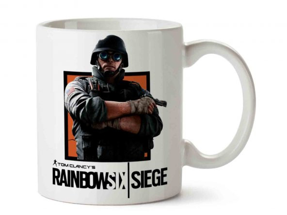 Rainbow Six Siege Thermite İki Tarafı Baskılı Kupa Bardak
