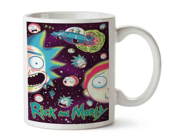 Rick And Morty 5 İki Tarafı Baskılı Kupa Bardak
