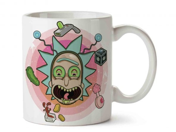 Rick Eamp Morty Rick Sanchez İki Tarafı Baskılı Kupa Bardak