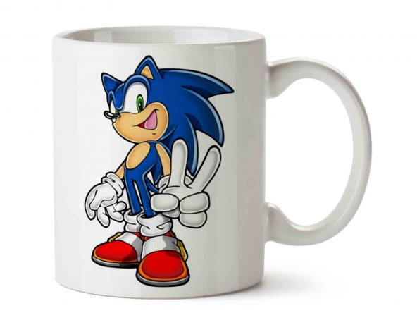 sonic 2 İki Tarafı Baskılı Kupa Bardak