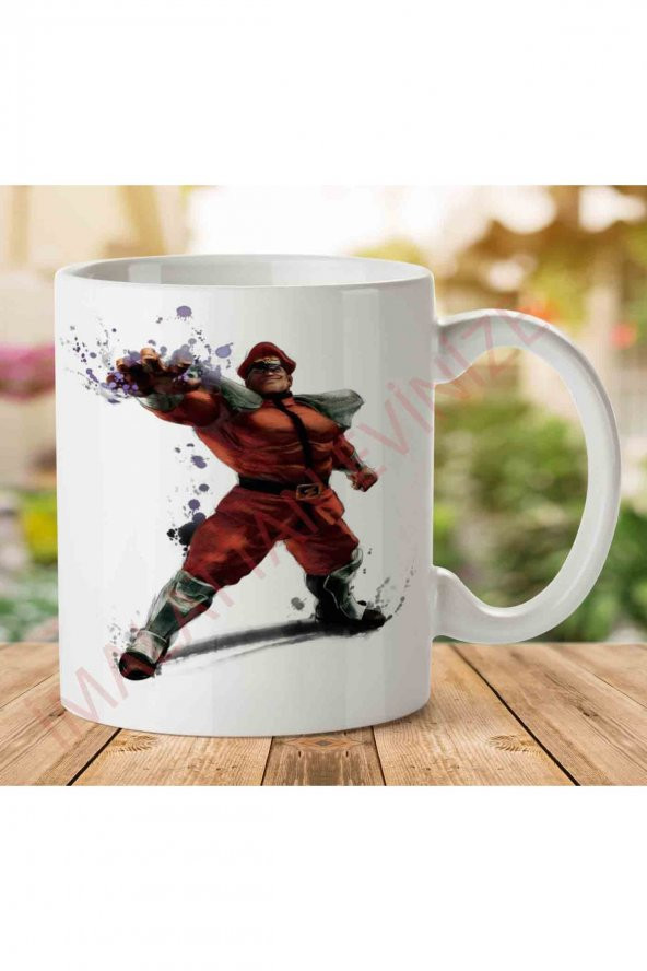Street-Fighter-PNG-Image İki Tarafı Baskılı Kupa Bardak