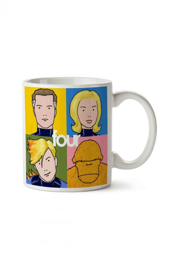 The Fantastic Four On The Best Of Blur İki Tarafı Baskılı Kupa Bardak