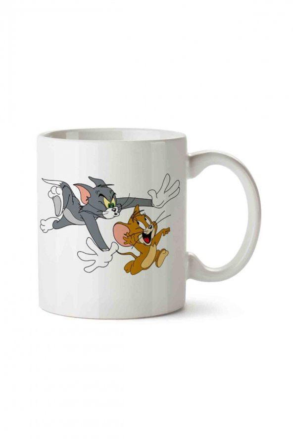 Tom Ve Jerry İki Tarafı Baskılı Kupa Bardak