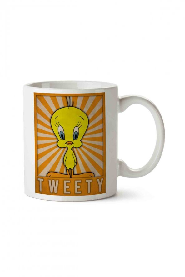 Tweety 3 İki Tarafı Baskılı Kupa Bardak