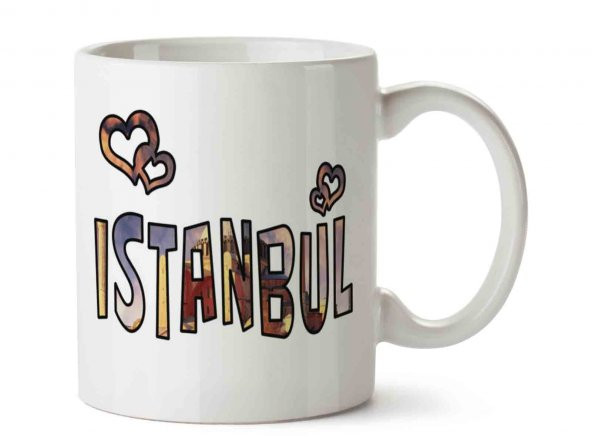 İstanbul İki Tarafı Baskılı Kupa Bardak