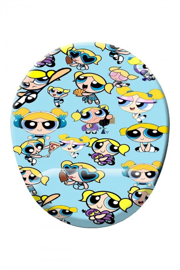 Powerpuff Girls Karakterler Baskılı Bilek Destekli Mouse Pad Mousepad