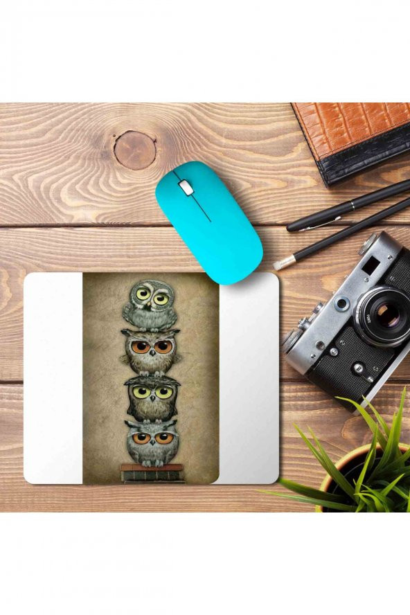 baykuş (2) Baskılı Mouse Pad Mousepad