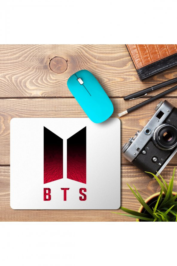 BTS Red black Baskılı Mouse Pad Mousepad