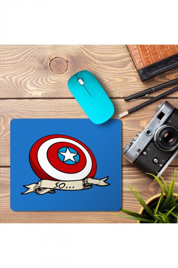 Captain America Tattoo So.. Baskılı Mouse Pad Mousepad