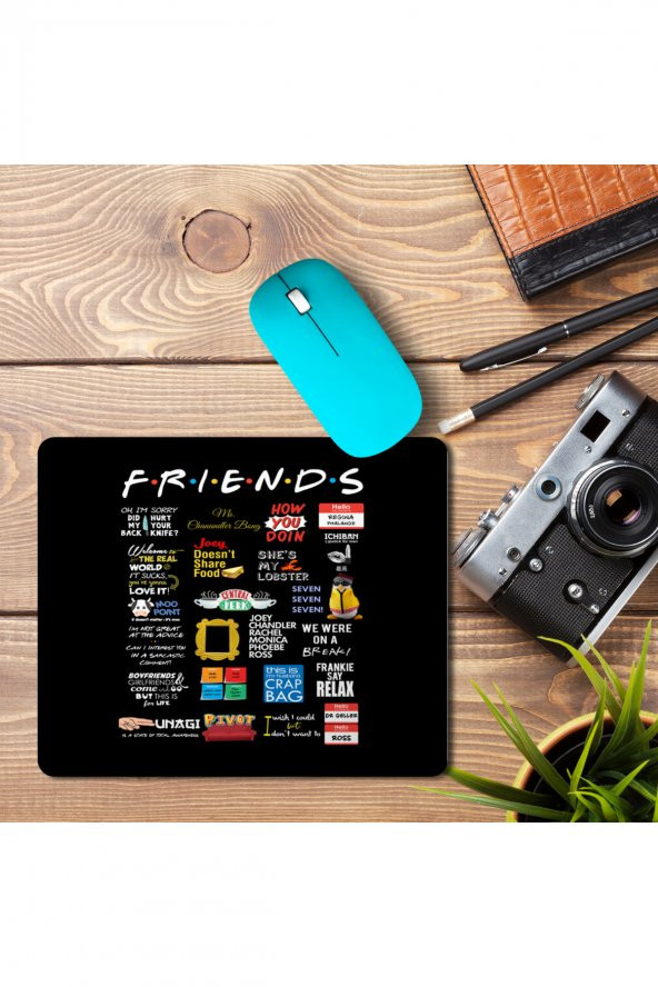 Friends Quotes 2 Baskılı Mouse Pad Mousepad