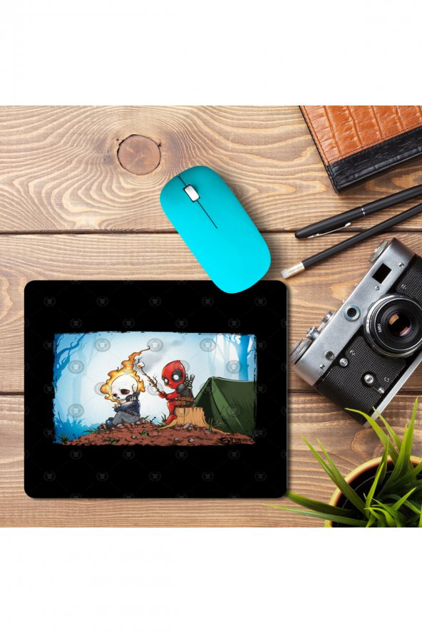 GhostRider ve Deadpool Go Kamp Baskılı Mouse Pad Mousepad