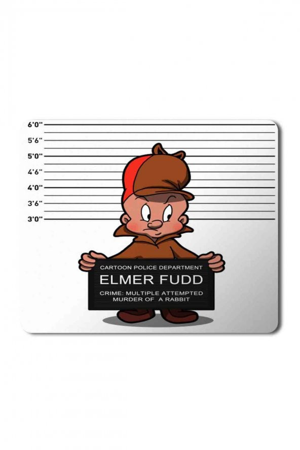 Habitual Offender Elmer Fudd Baskılı Mouse Pad Mousepad