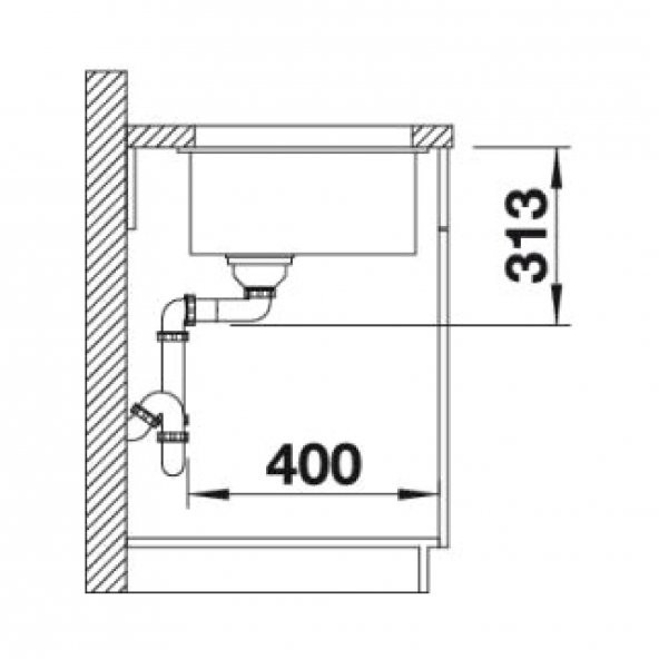 BLANCO SUBLINE 500-U Antrasit Eviye - 4