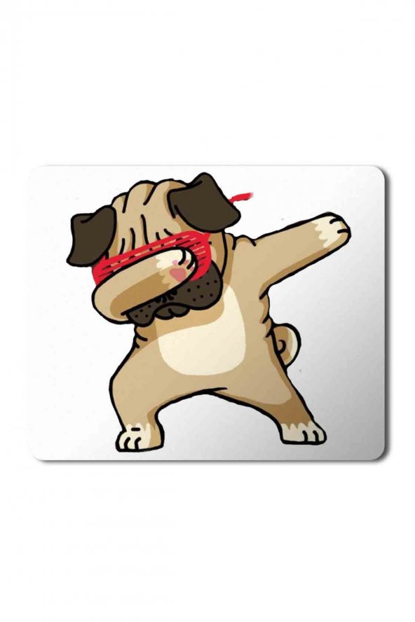 Pug Puppy Dab Dabbing Baskılı Mouse Pad Mousepad