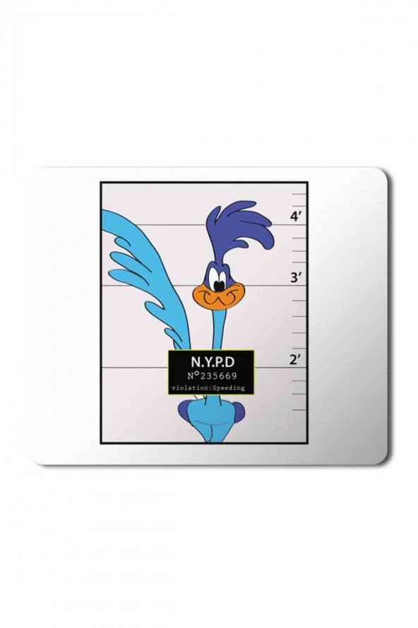 Roadrunner Mugshot Looney Tunes Baskılı Mouse Pad Mousepad