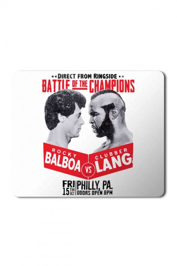 Rocky Balboa Ve Clubber Lang Baskılı Mouse Pad Mousepad