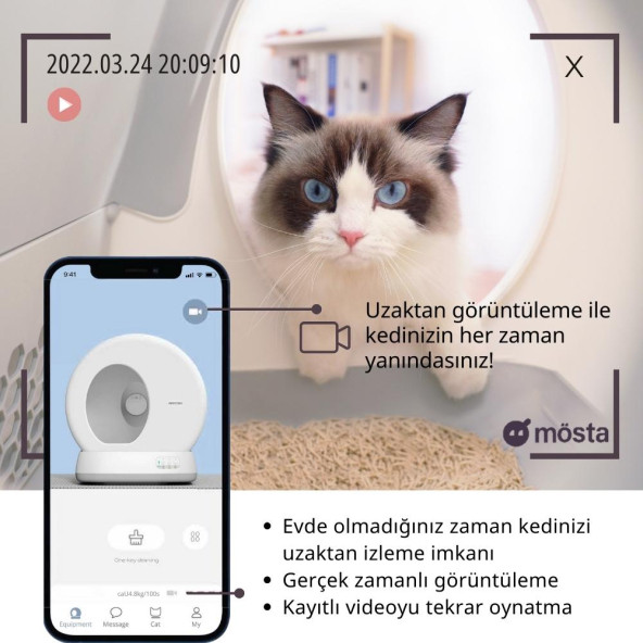 Ubtech Smart Ucat C10 Pro Akıllı Otomatik Kedi Tuvaleti(Yeni Versiyon) - 3