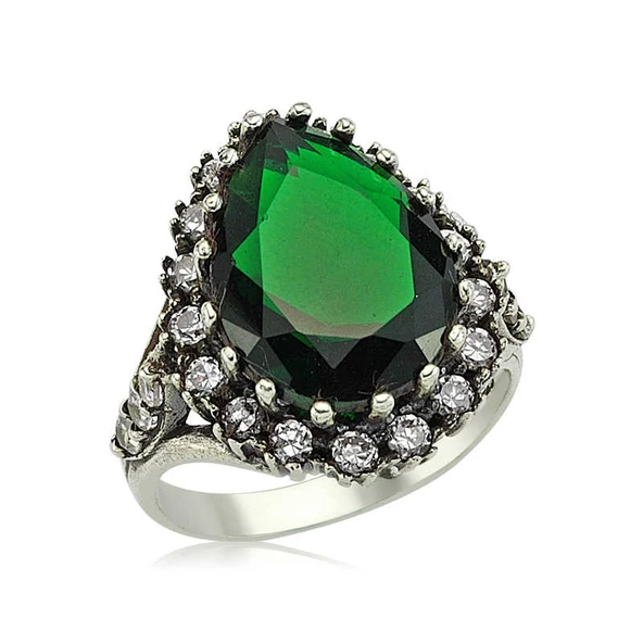 Gümüş Hürrem Sultan Bayan Yüzük SL2387 - Resim 2