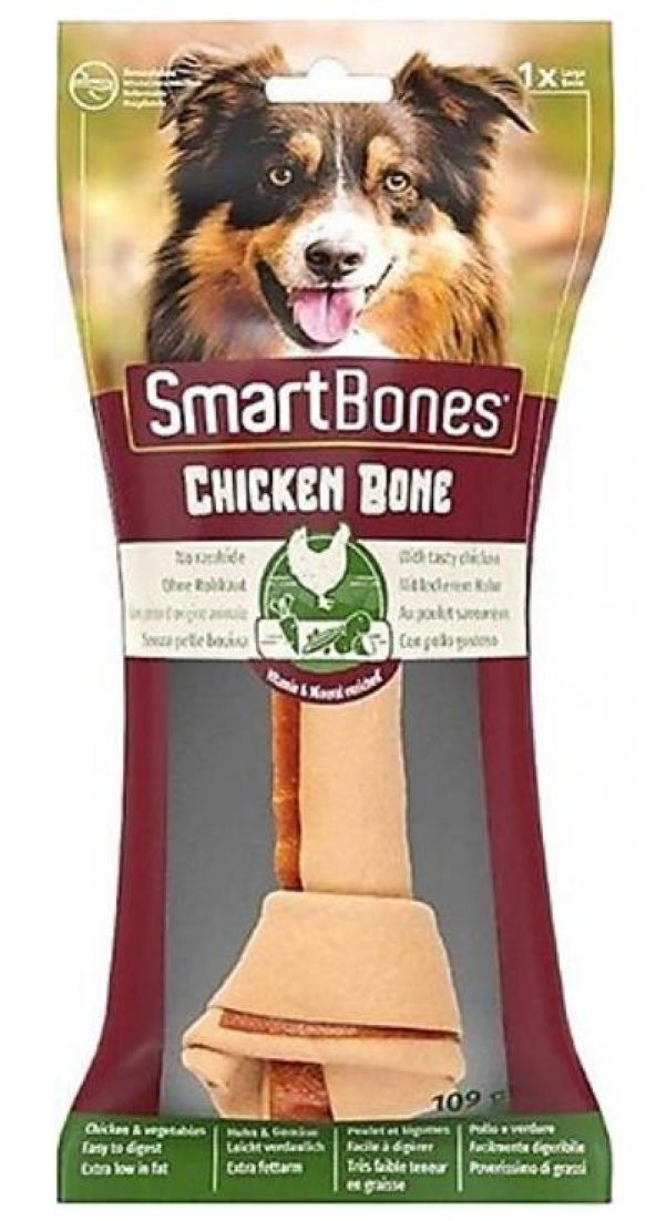SmartBones Tavuklu Sargı Kemik Large Köpek Ödülü 18 Cm