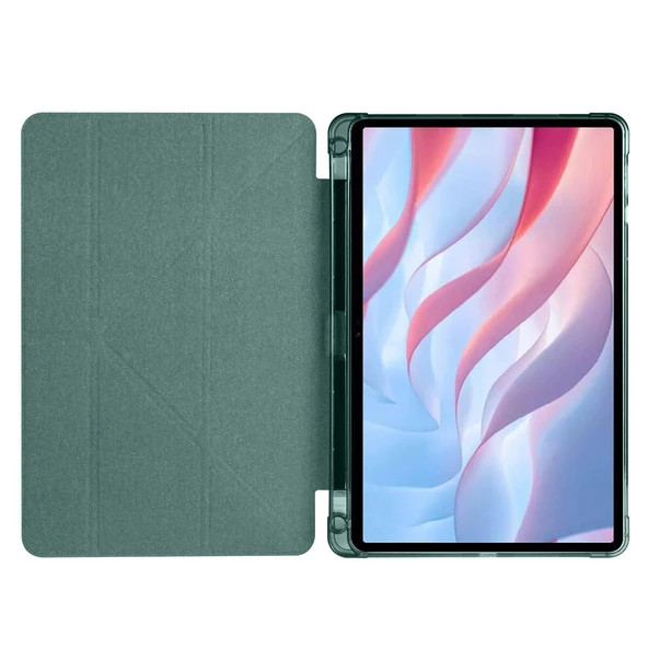 Honor X8 Pro 11.5' Kılıf Tri Folding Kalem Bölmeli Standlı Kılıf - 9