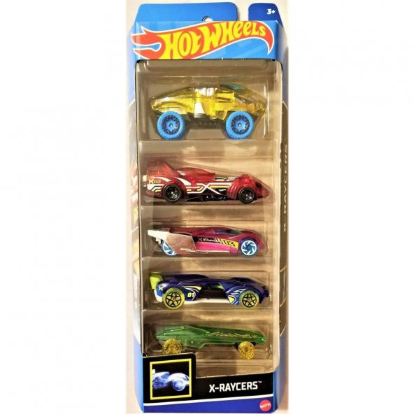 Hot Wheels 5li Araba Seti - X-Raycers HLY64 - 1