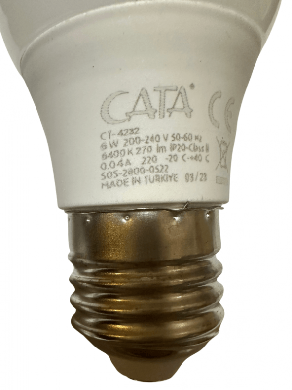 Cata CT-4232 6W 6400K (Beyaz Işık) E27 Duylu Led Ampul - 4