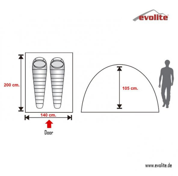 Evolite Trip Mono Dome 2 Kişilik Çadır - 5