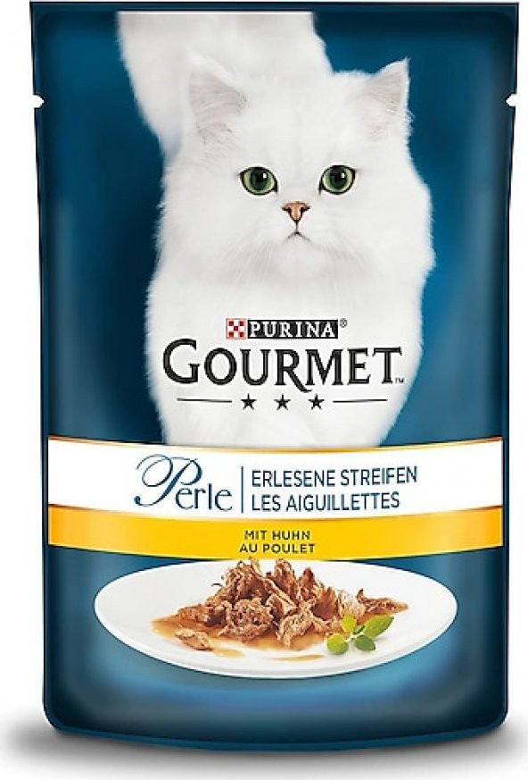 Gourmet Perle Izgara tavuklu Yaş Kedi Maması 85 gr