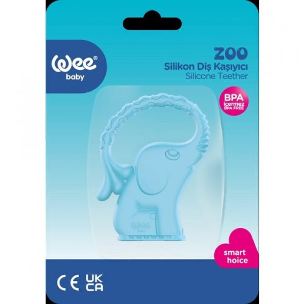 Wee Baby Zoo Diş Kaşıyıcı Mavi Fil-8690797103897 - 2