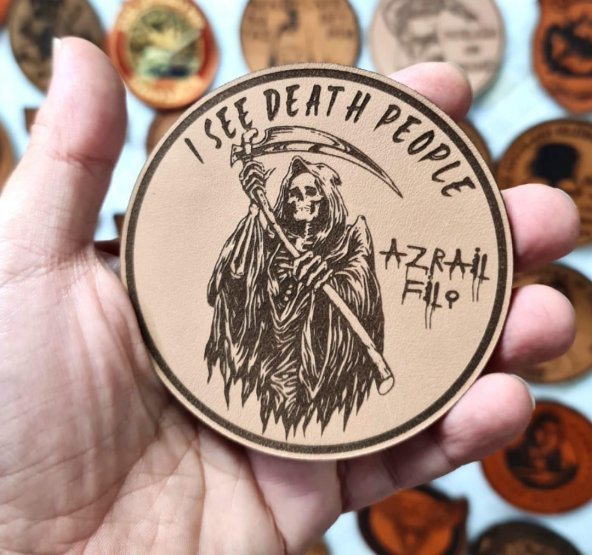Azrail Filo I See Death People Deri PEÇ  -Arma - Leather Patch - 2