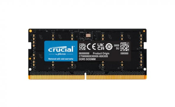 Crucial CT16G56C46S5 NTB 16GB 5600MHz CL46 DDR5 Dizüstü Bilgisayar Bellek
