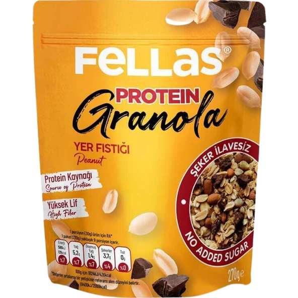 Granola - Yer Fıstığı & Protein Bar Parçacıklı 270g