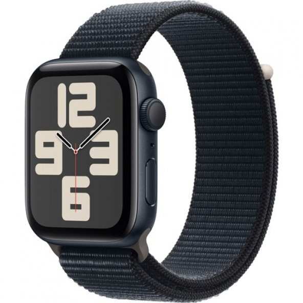 Apple Watch SE 2.Nesil (2023) GPS 44mm Midnight Aluminium Case with Midnight Sport Loop