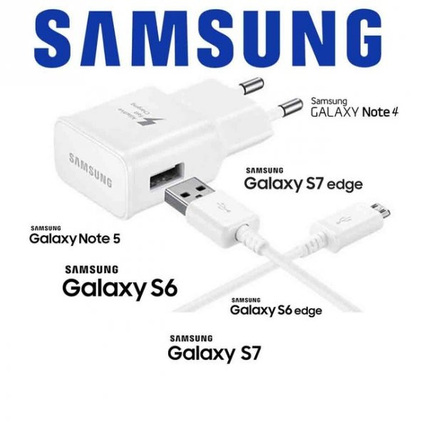 Samsung S6 S7 Edge Note 4 Note 5 Hızlı Şarj Cihazı Şarj Aleti - 2