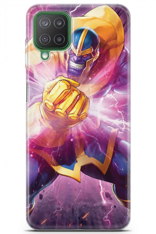 Samsung Galaxy M12 Uyumlu Kılıf Dc 10 Thanos Full HD Kılıf Sarı