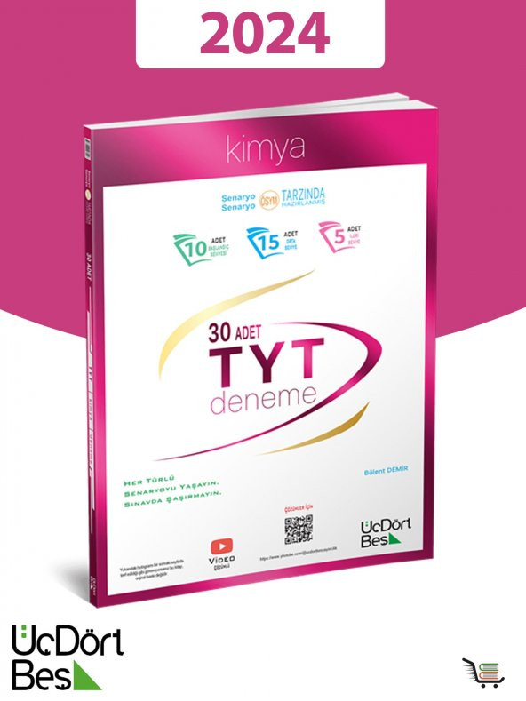 345-2024 Model TYT Fizik-Kimya-Biyoloji Deneme Seti Toplam 3 Kaynak 90 Deneme - Resim 3