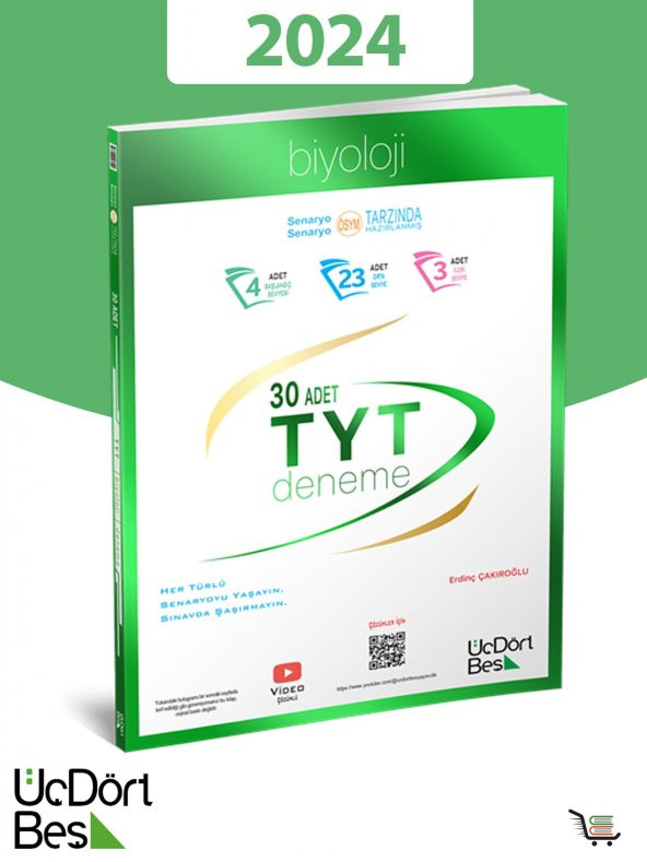 345-2024 Model TYT Fizik-Kimya-Biyoloji Deneme Seti Toplam 3 Kaynak 90 Deneme - Resim 4