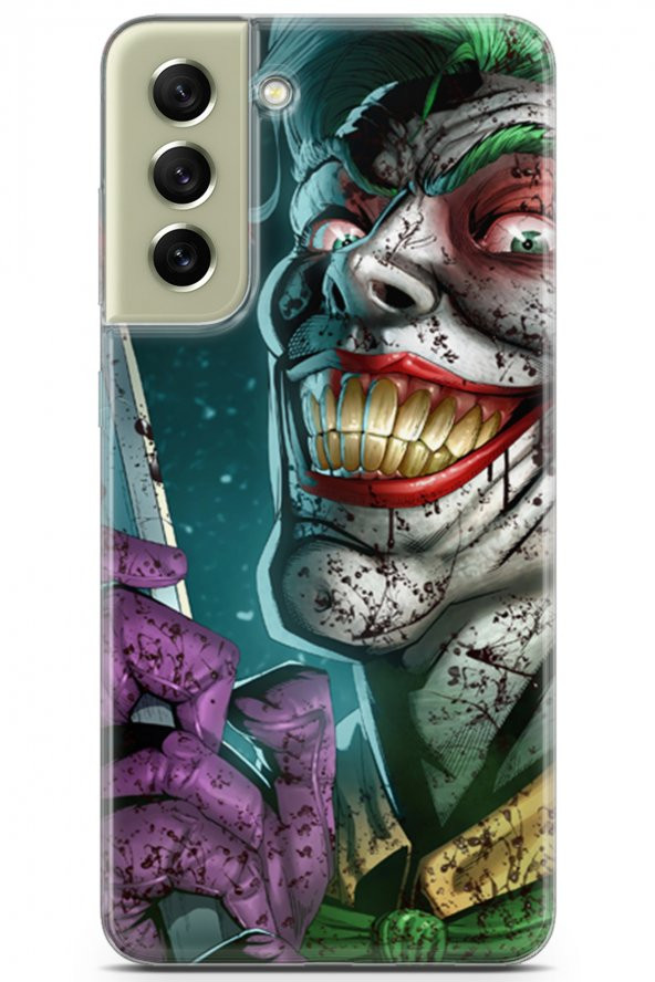 Samsung Galaxy S21 Fe Uyumlu Kılıf Dc 01 Bıçaklı Joker Telefon Kılıfı Yeşil