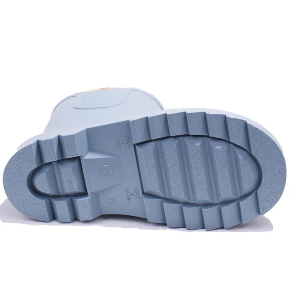 İgor W10290 Tokio Burreguito Mavi Ortopedik Kürklü Erkek Çocuk Yağmur Çizme - 4