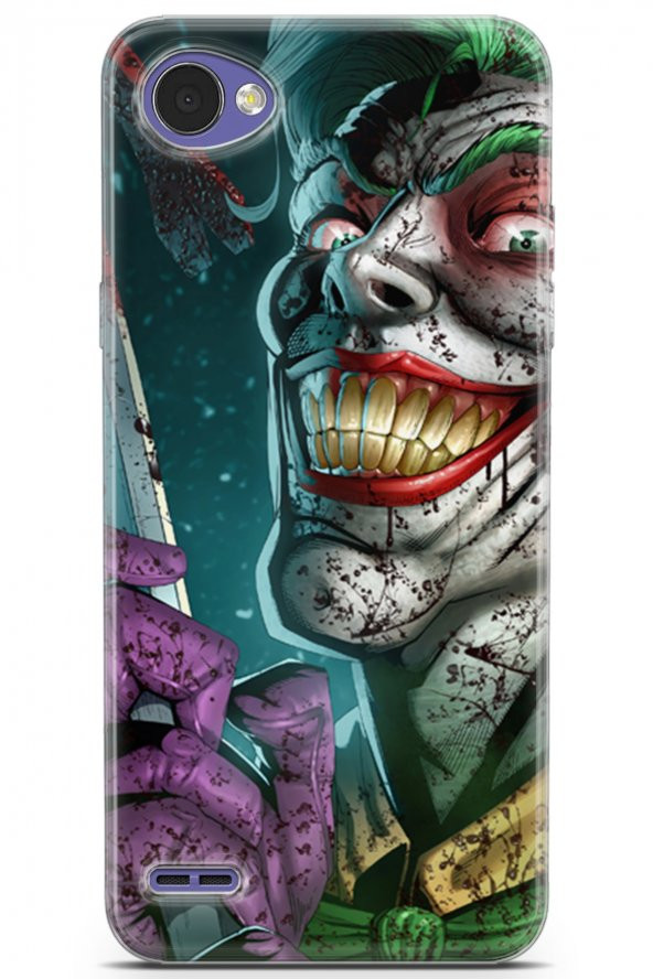 LG Q6 Uyumlu Kılıf Dc 01 Bıçaklı Joker Telefon Kılıfı Yeşil