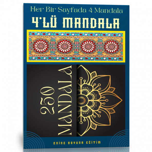 Dörtlü Mandala Boyama Kitabı