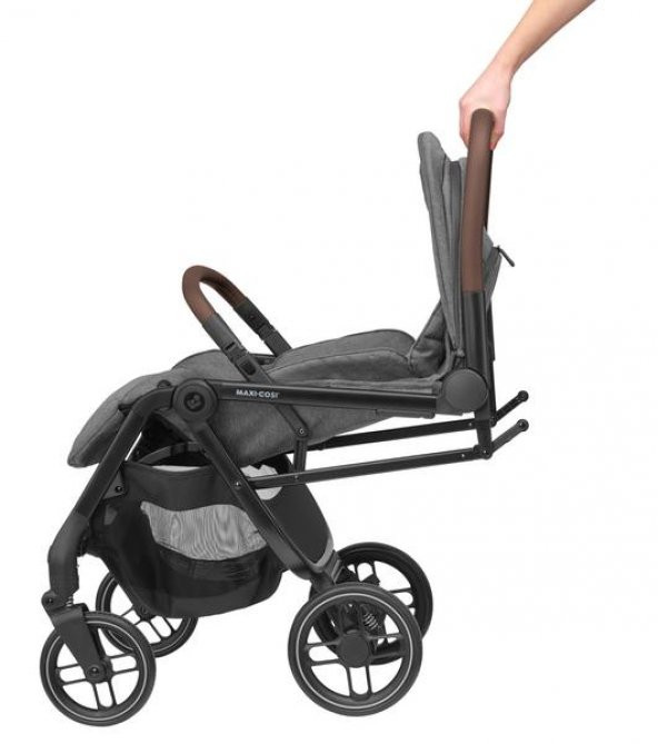Maxi-Cosi Soho Kompakt Seyahat Sistem Olabilen Otomatik Katlanan Bebek Arabası Select Grey - 7