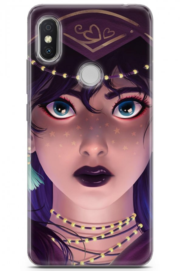 Xiaomi Redmi S2 Uyumlu Kılıf Anime 23 Hint Anime Telefon Kabı Bordo